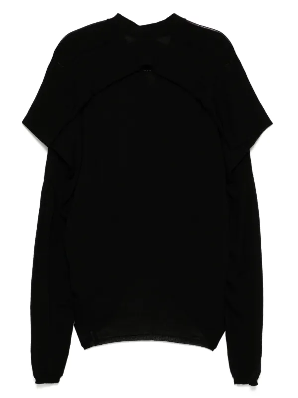 Comme Des Garçons Wool Cardigan | Black | FARFETCH