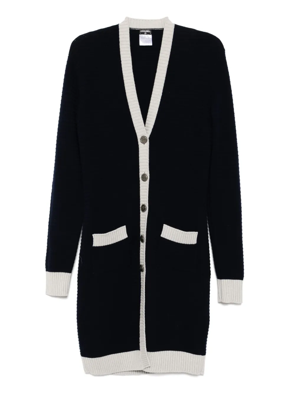 CHANEL Pre-Owned abrigo con cuello en V 2008 | azul | Image 1