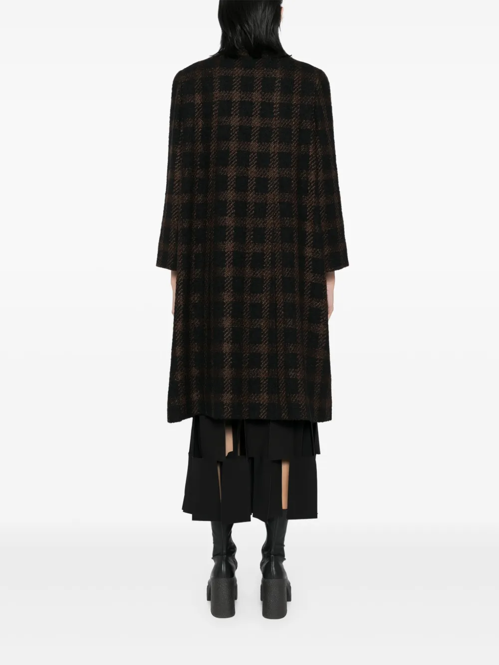 Pre-owned Chanel 1996 Single-breasted Coat In Brown