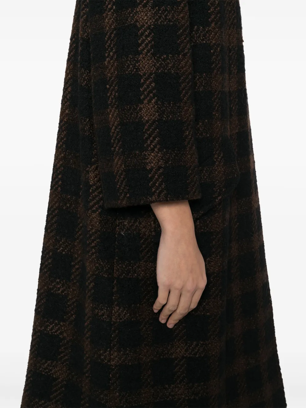 Pre-owned Chanel 1996 Single-breasted Coat In Brown