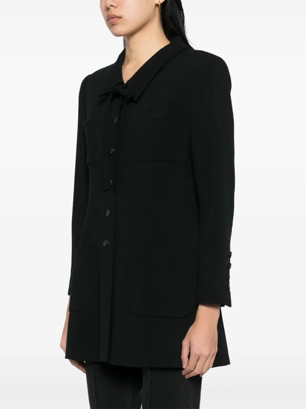 Pre-owned Chanel 1996 Single-breasted Jacket In Black