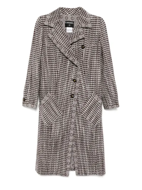 CHANEL Pre-Owned abrigo con botones 2001
