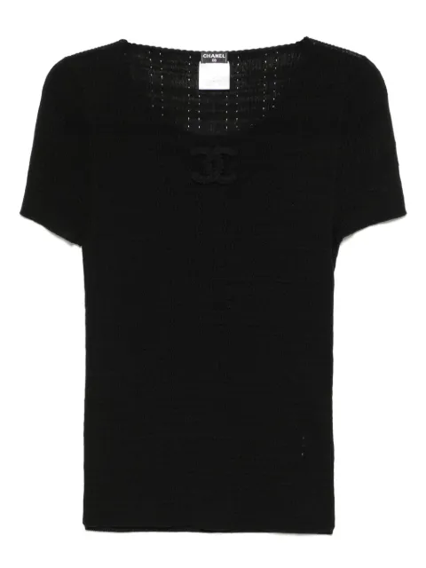 CHANEL Pre-Owned 2009 logo T-shirt