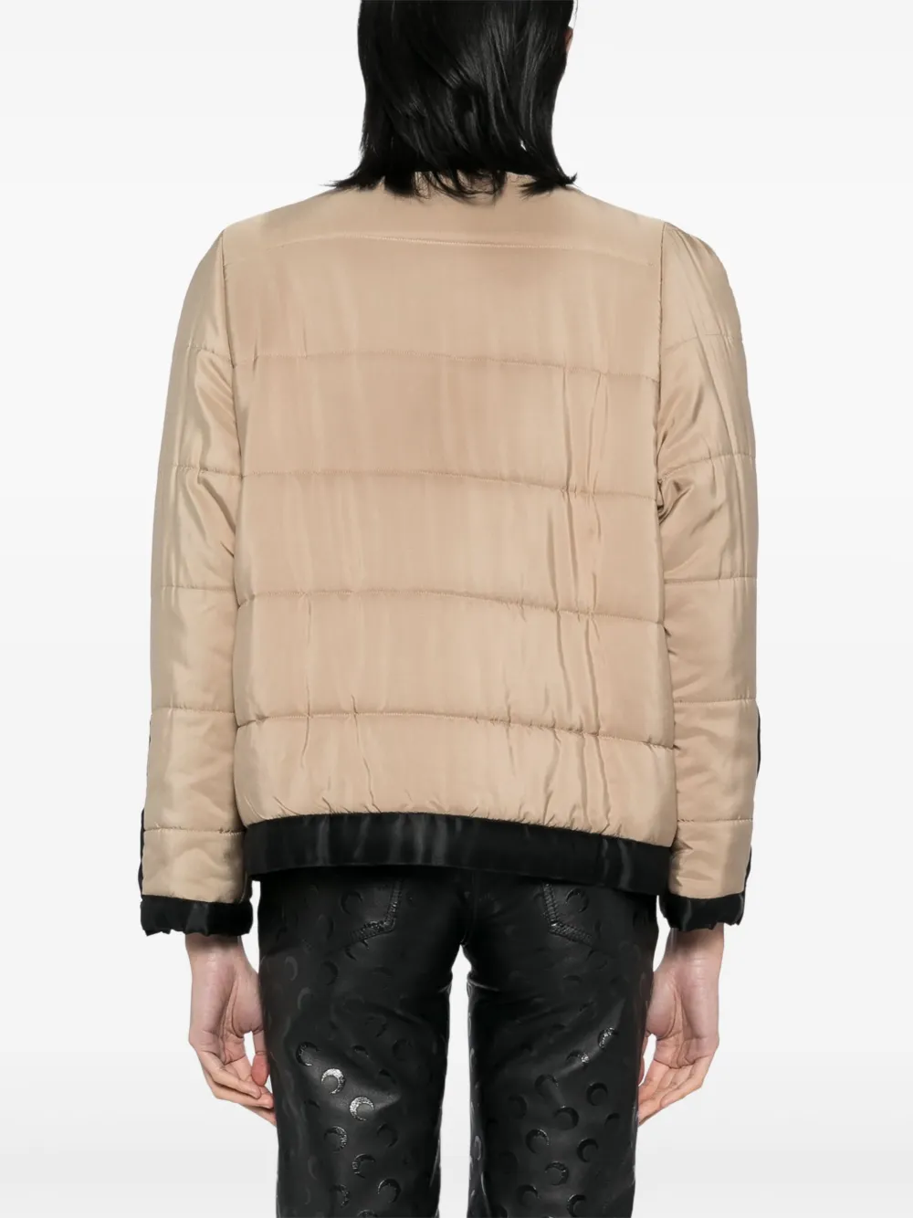 Pre-owned Chanel 1990-2000s Puffer Jacket In Neutrals