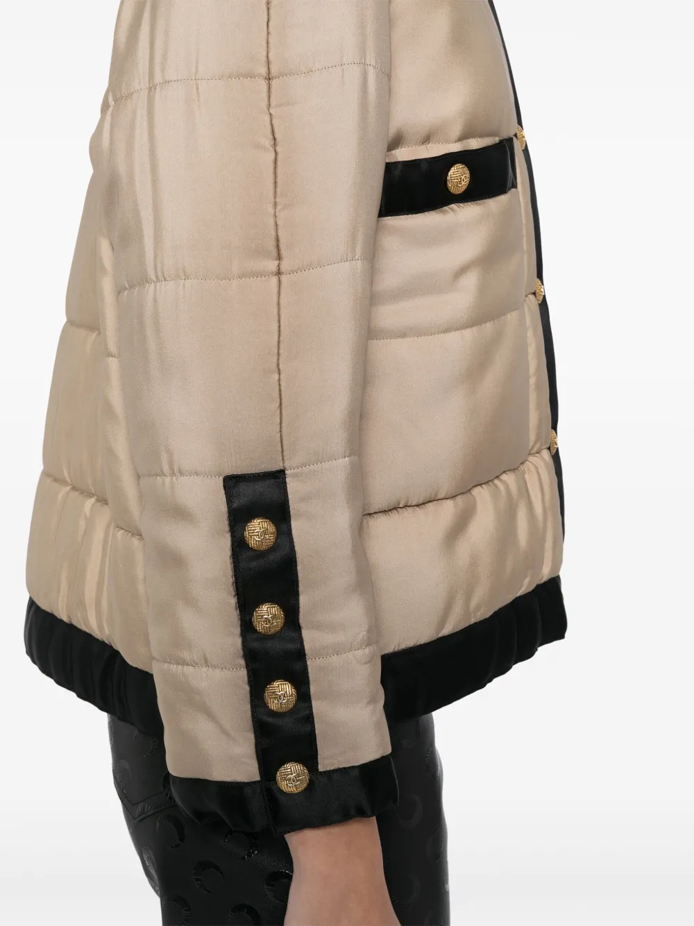 Pre-owned Chanel 1990-2000s Puffer Jacket In Neutrals
