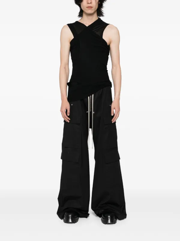 Rick Owens Hollywood Banana Top | Black | FARFETCH SG