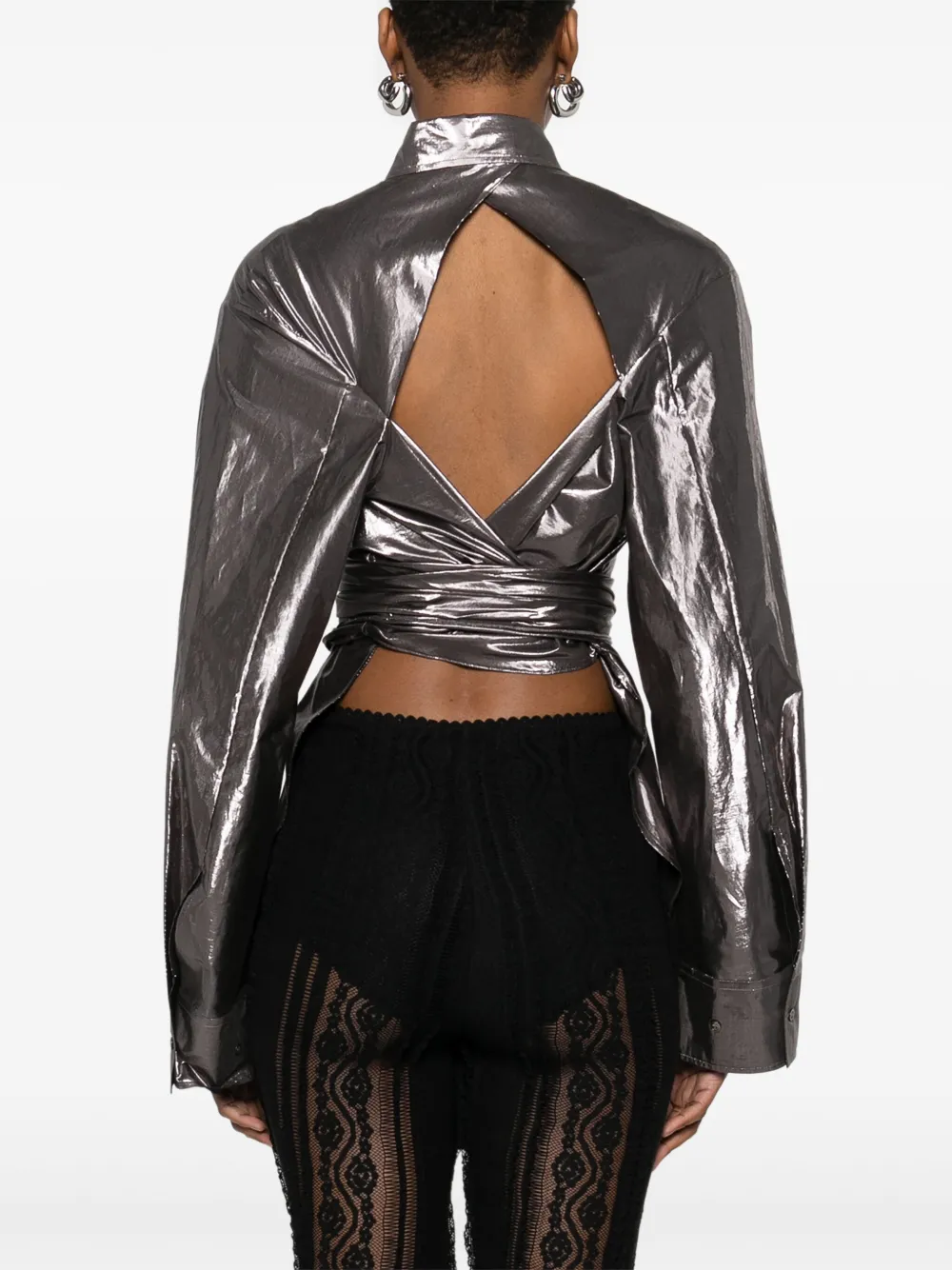 FORTE FORTE METALLIC SHIRT