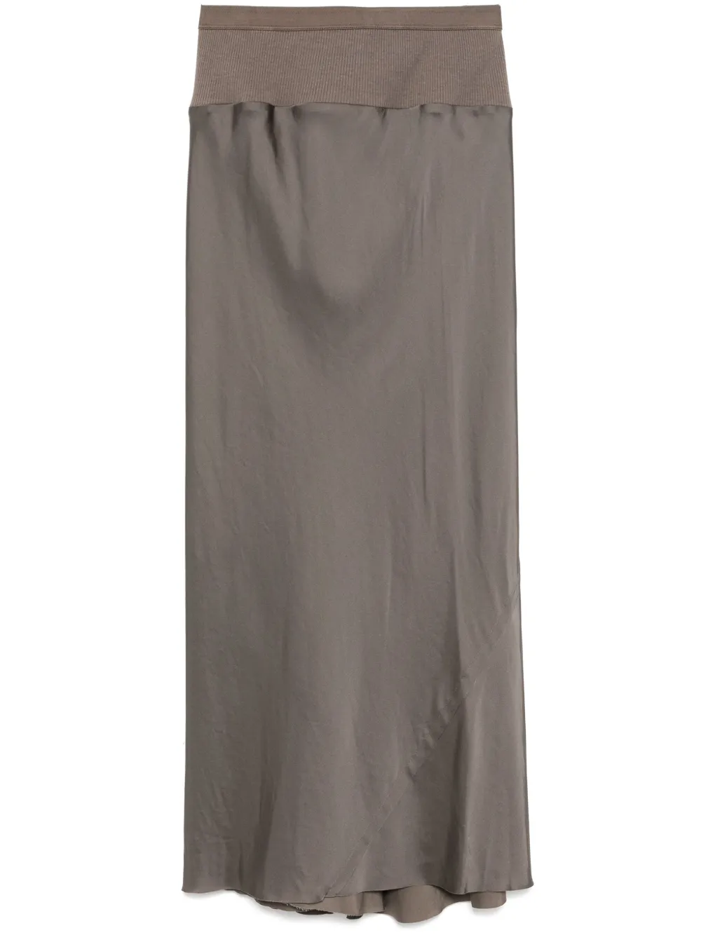 Shop Rick Owens A-line Bias Skirt In Neutrals