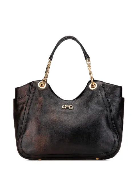 Ferragamo Pre-Owned tote Leather Gancini 2021