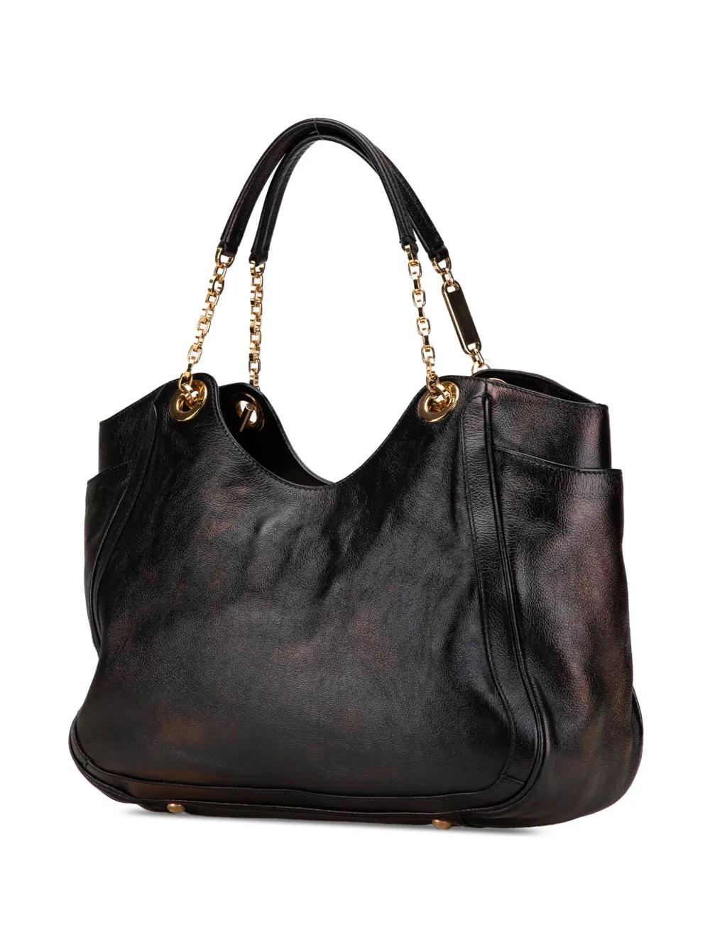 Ferragamo Pre-Owned 2021 Gancini leren shopper - Zwart