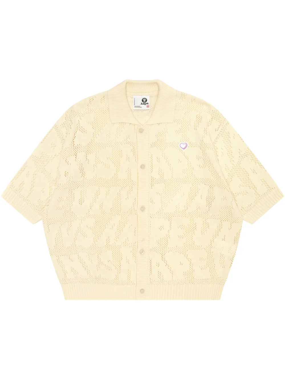 AAPE BY *A BATHING APE® camisa tejida | amarillo | Image 1