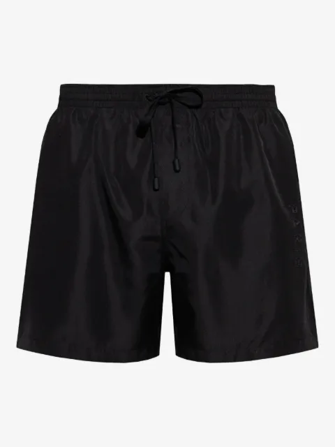 Balmain shorts de playa con aplique del logo