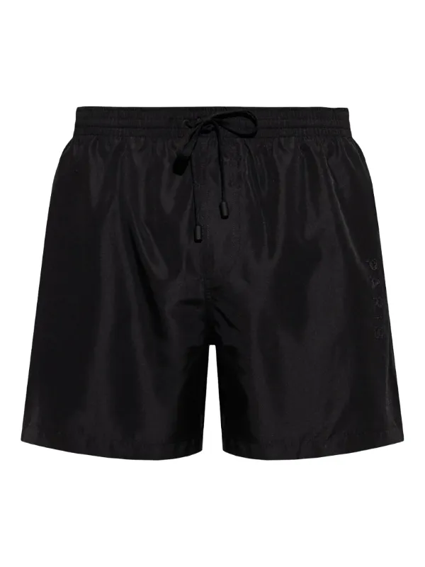 Balmain Bermuda De Praia Com Logo | Preto | FARFETCH BR