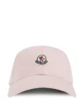 Moncler logo-appliqué cap - Pink