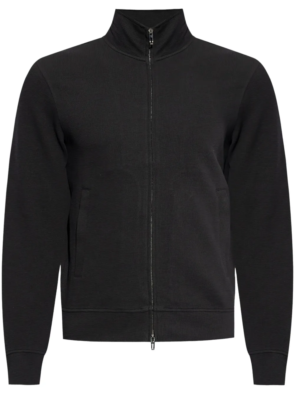 Emporio Armani Sweater met rits Zwart