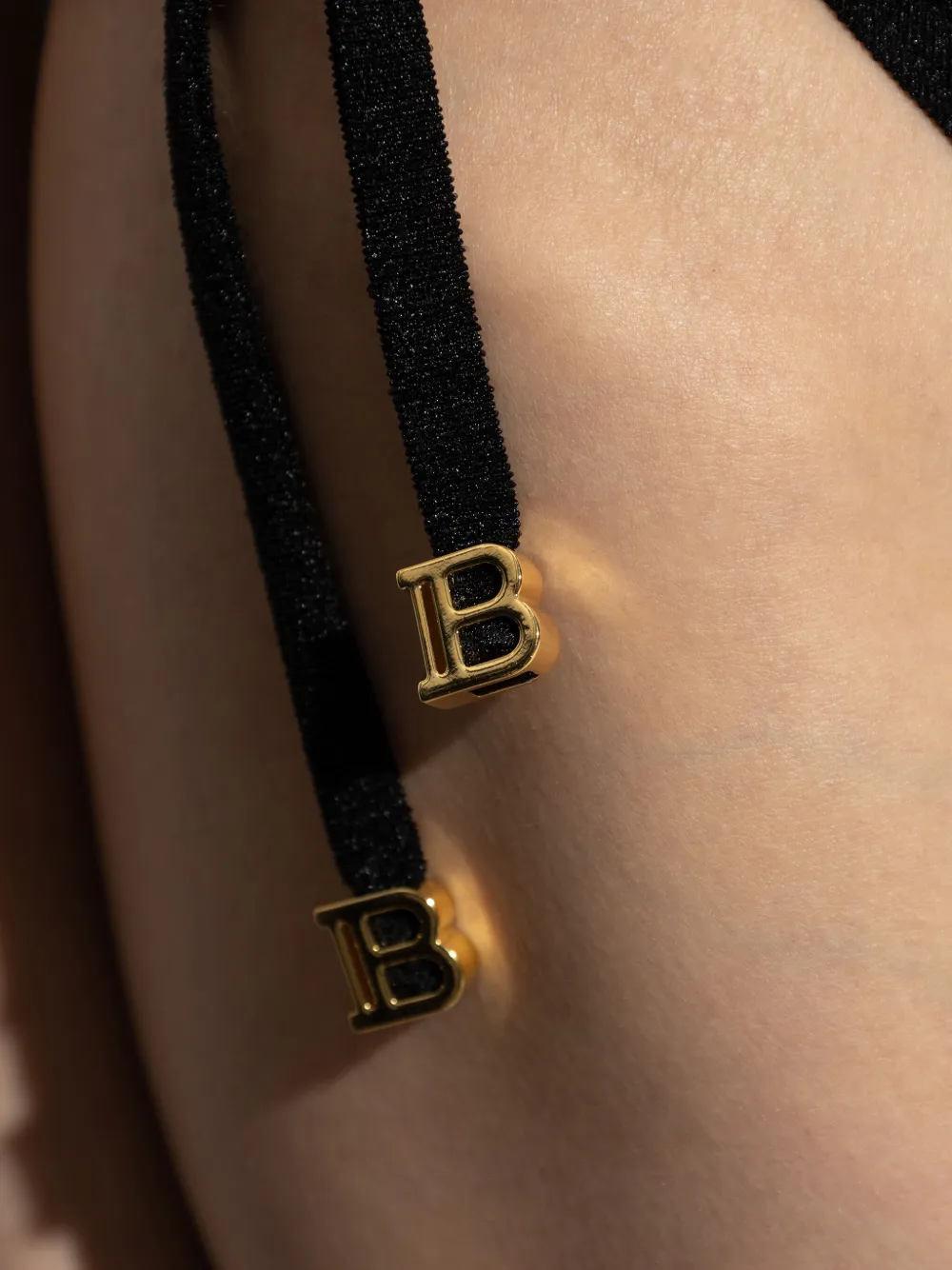 Balmain Bikini met logodetail Zwart