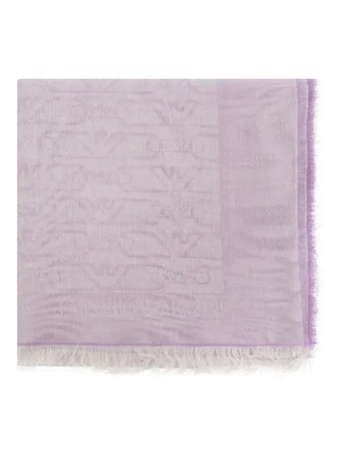 Emporio Armani logo-print scarf 