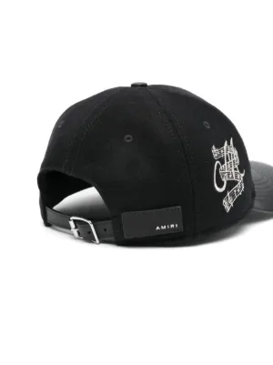 AMIRI Three Star Patch Trucker Hat | Black | FARFETCH