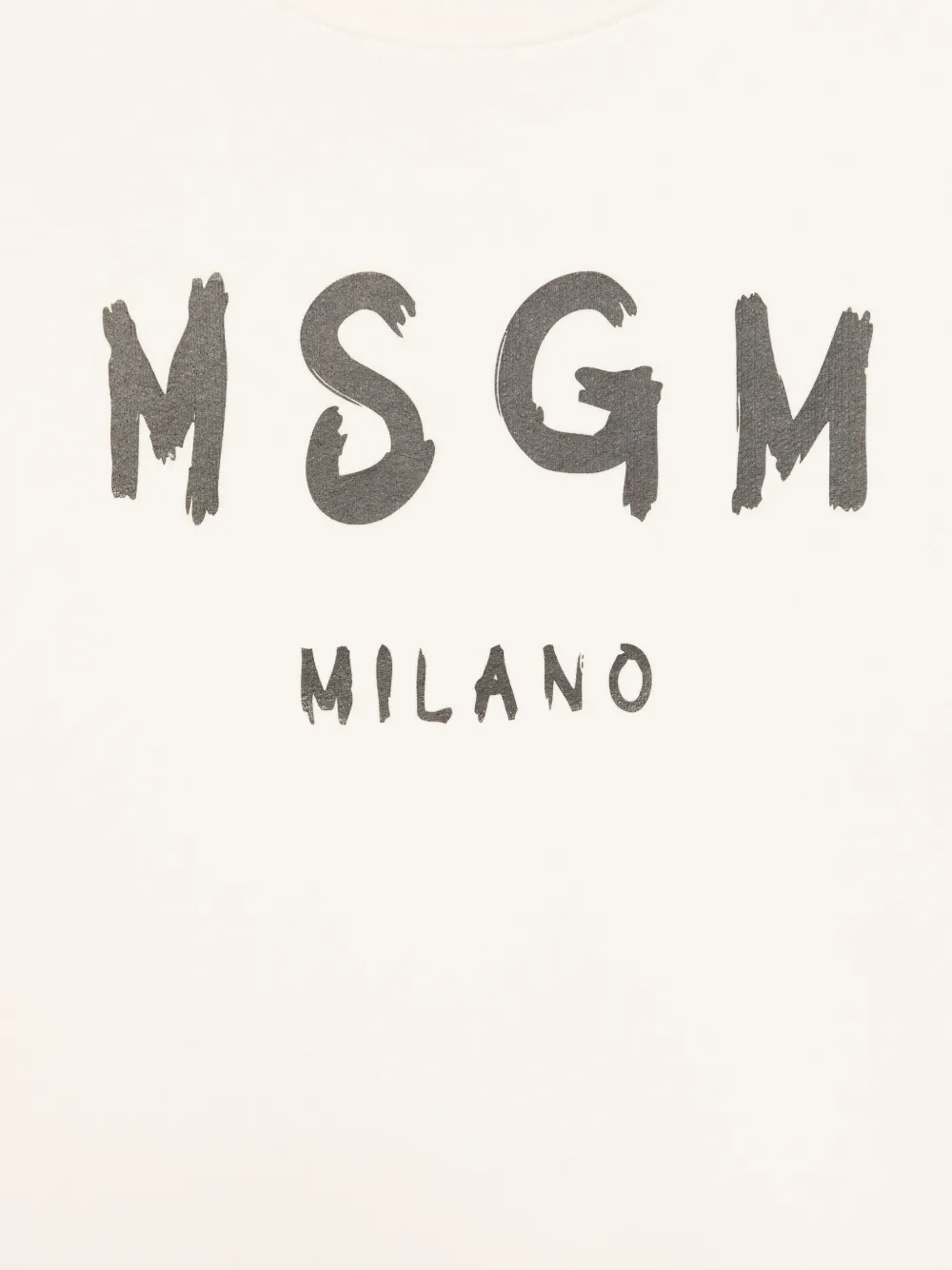 MSGM Kids Sweater met logoprint Beige