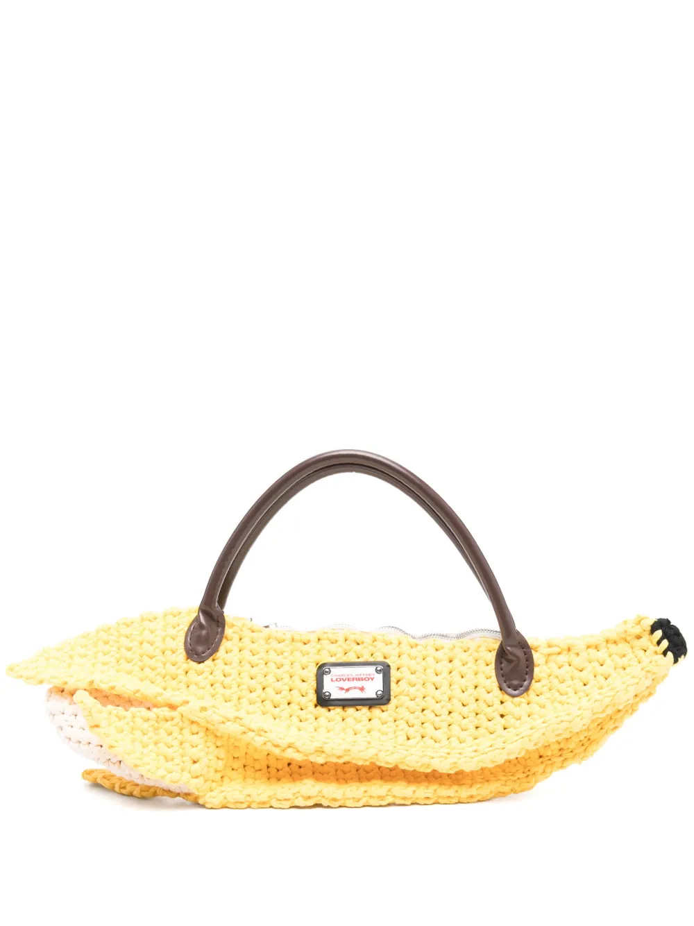 Charles Jeffrey Loverboy tote con forma de plátano | amarillo | Image 1