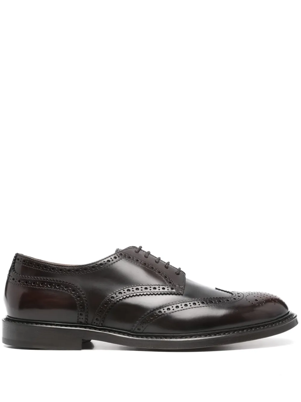 Doucal's laser-cut brogues Brown