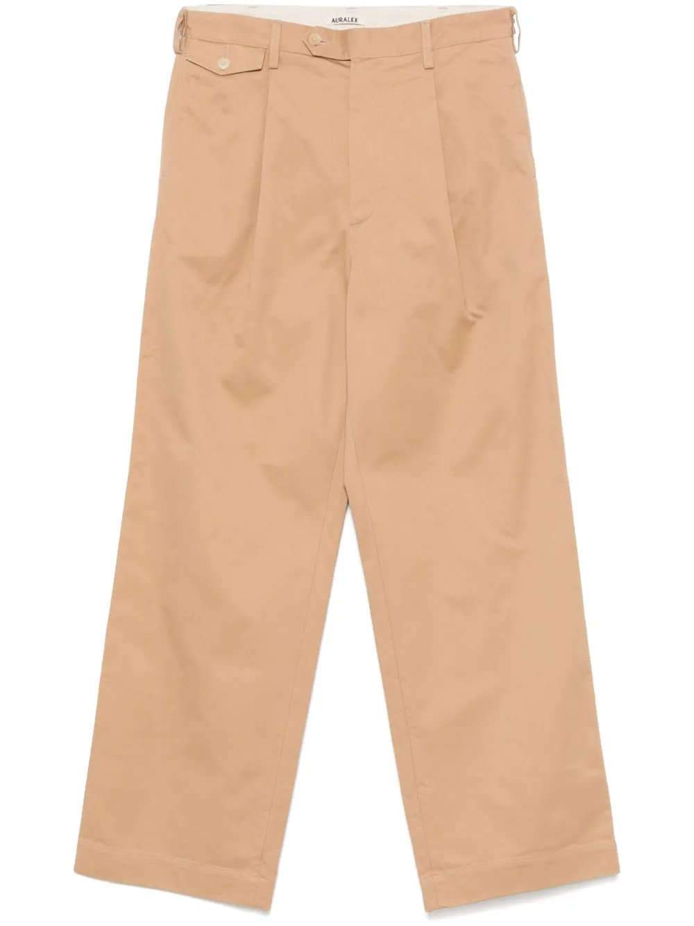 Auralee Geplooide chino Beige