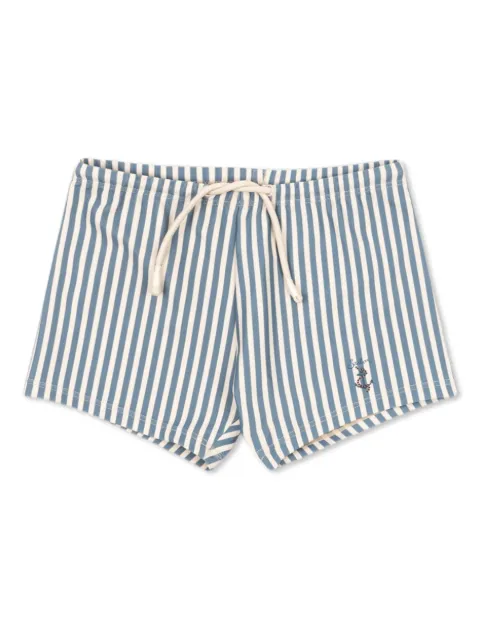 Konges Sløjd shorts de playa con logo bordado