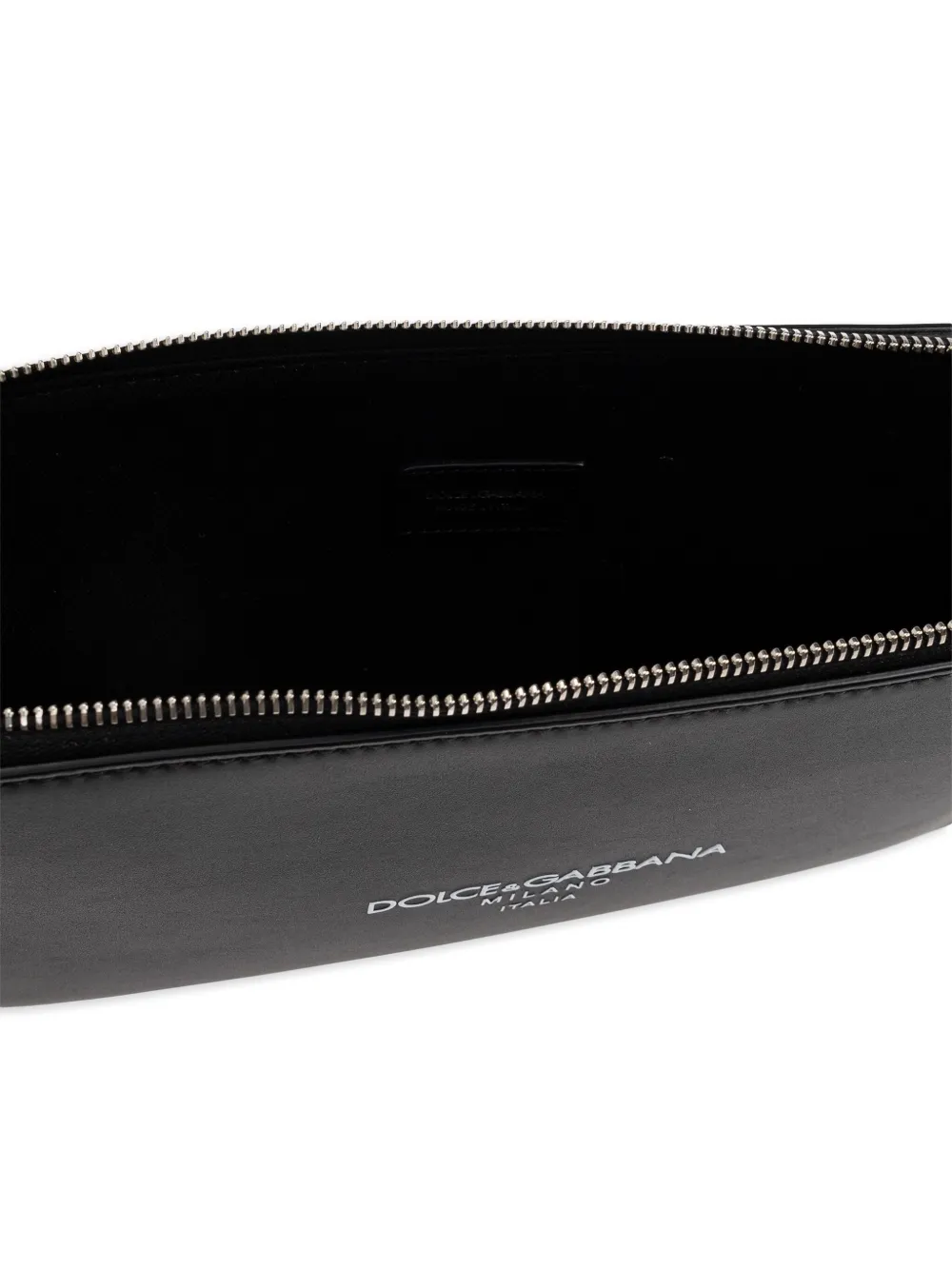 Dolce & Gabbana Leren clutch Zwart