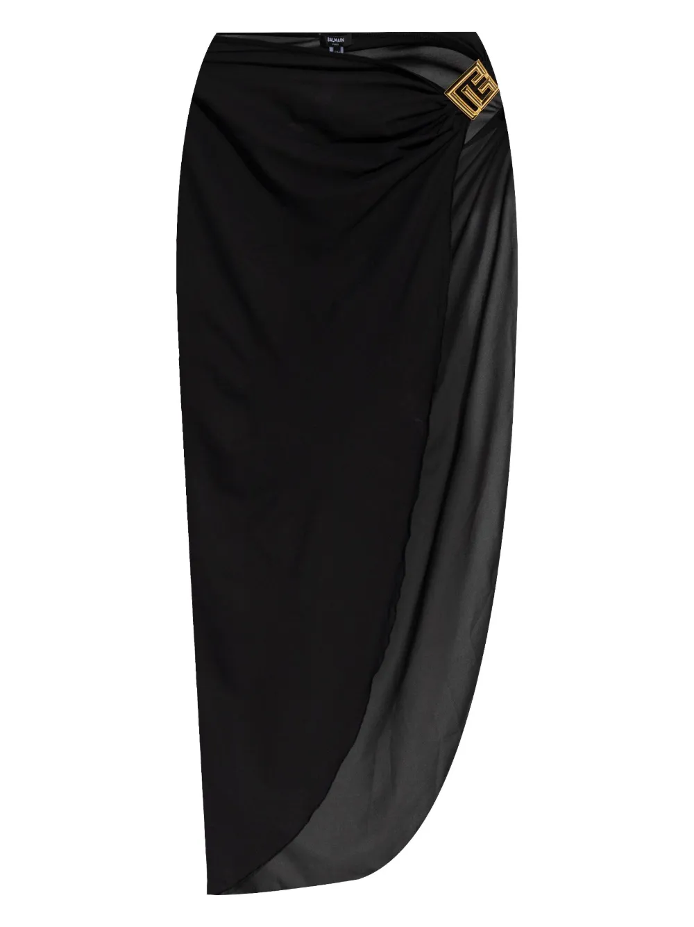Balmain Drapierter Kaftan | Schwarz | Image 1