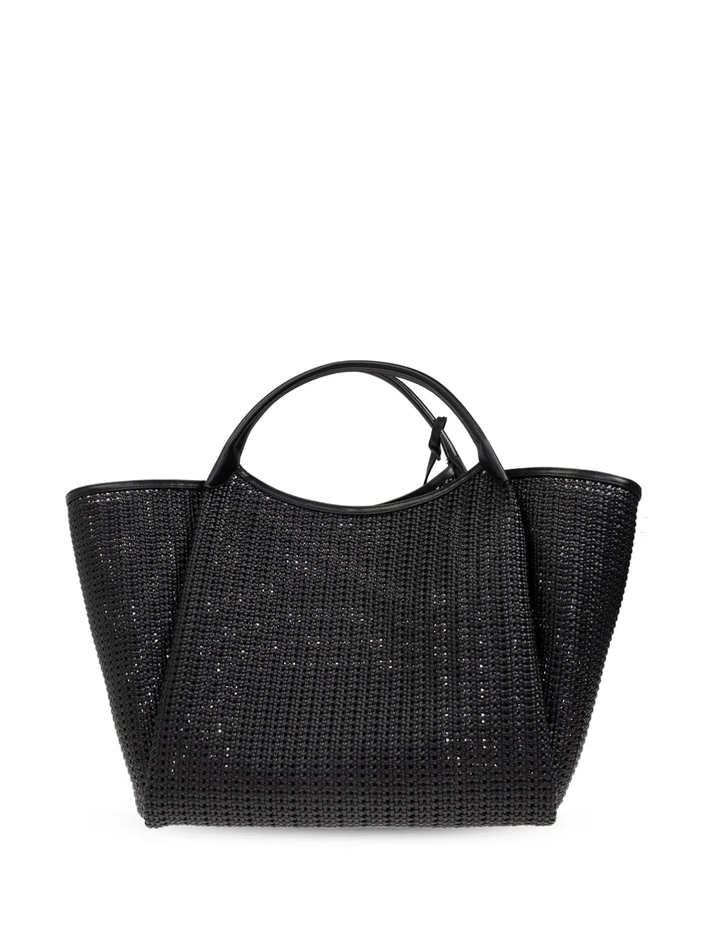 Emporio Armani Shopper met logo-bedel Zwart