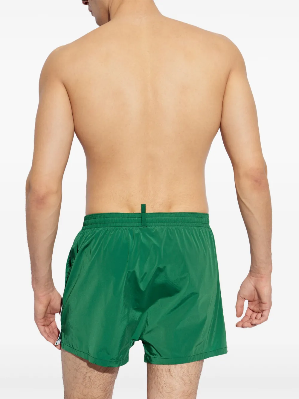 DSQUARED2 Zwembroek met geborduurd logo Groen