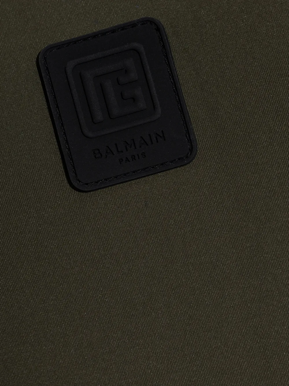 Balmain logo patch one-piece - Groen