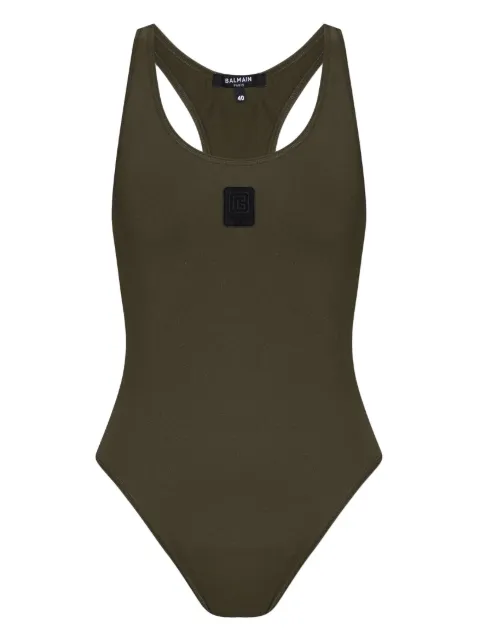 Balmain logo patch one-piece