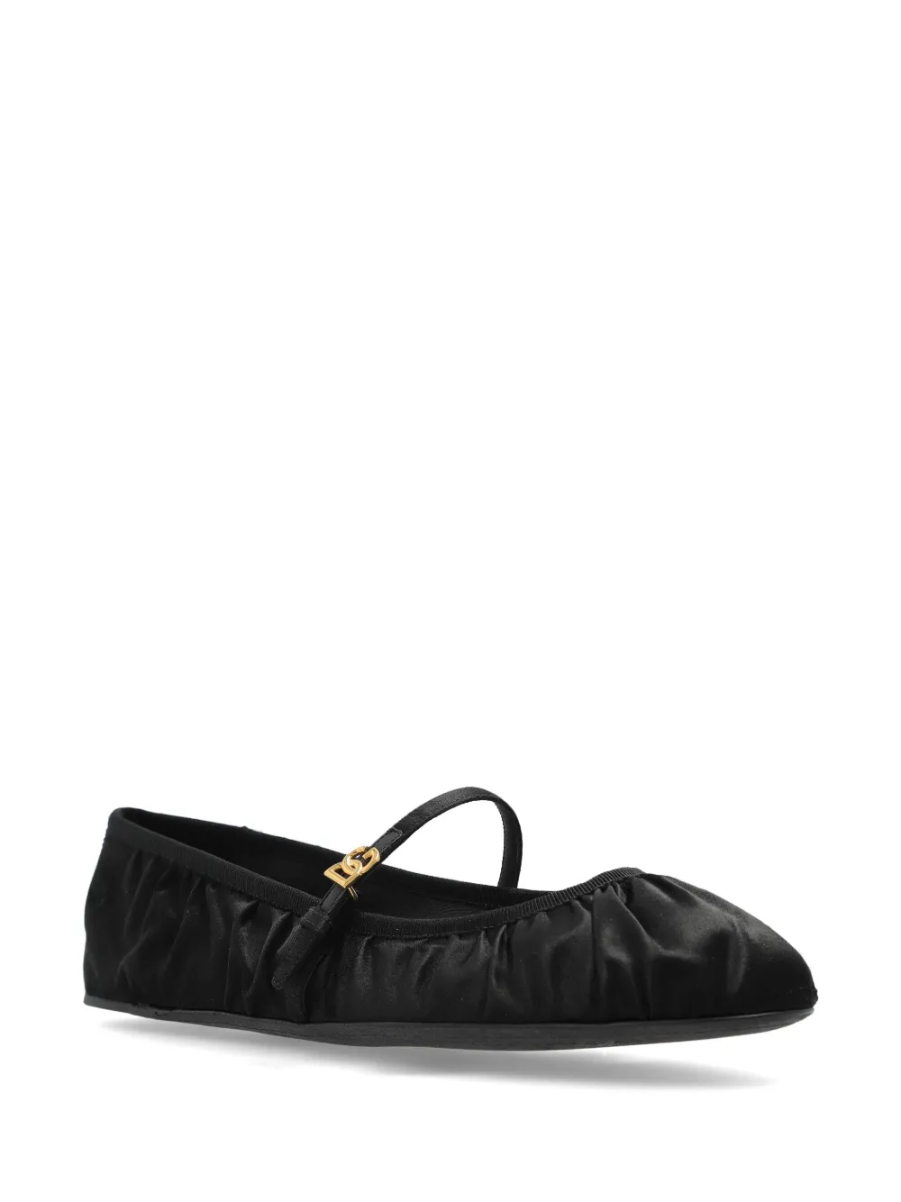 Dolce & Gabbana leather ballet flats Black