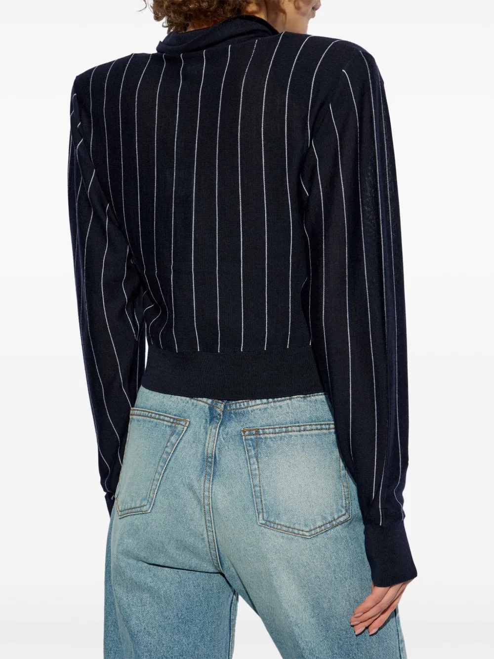 Stella McCartney Gestreepte polotrui Blauw