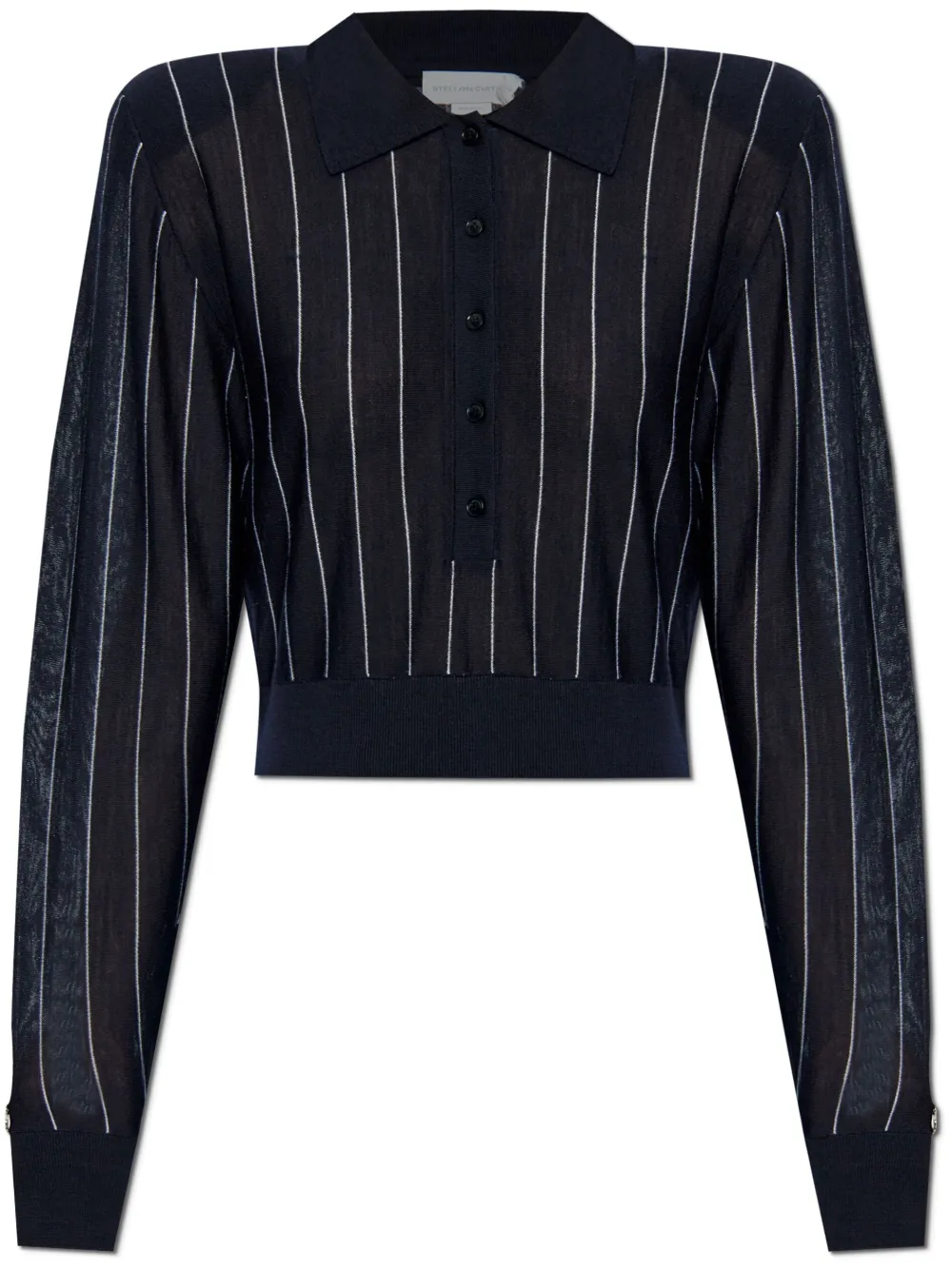Stella McCartney Gestreepte polotrui Blauw
