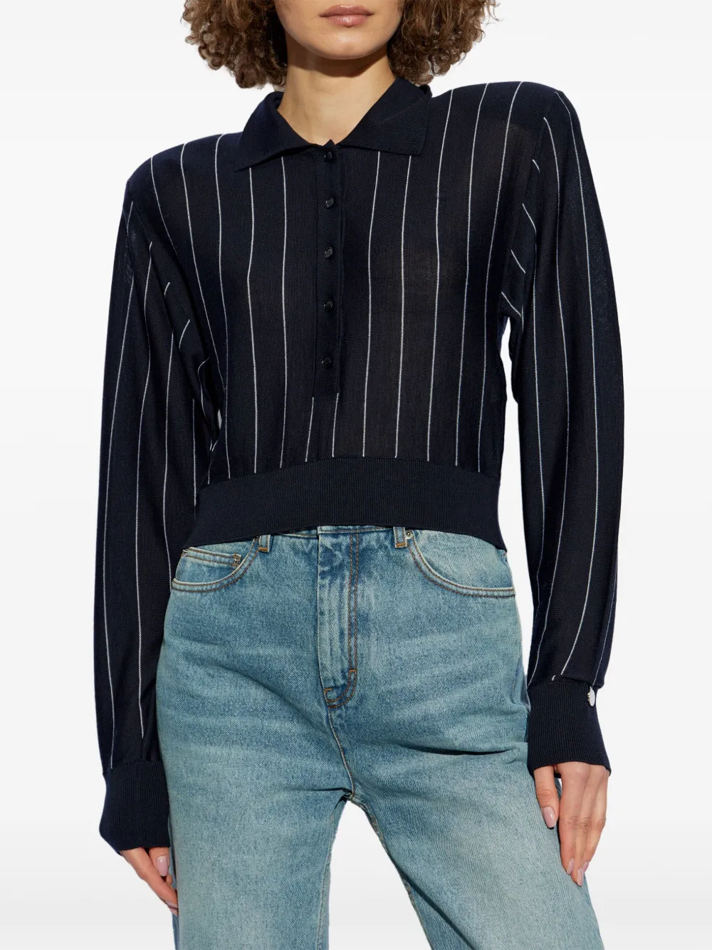 Stella McCartney striped polo jumper