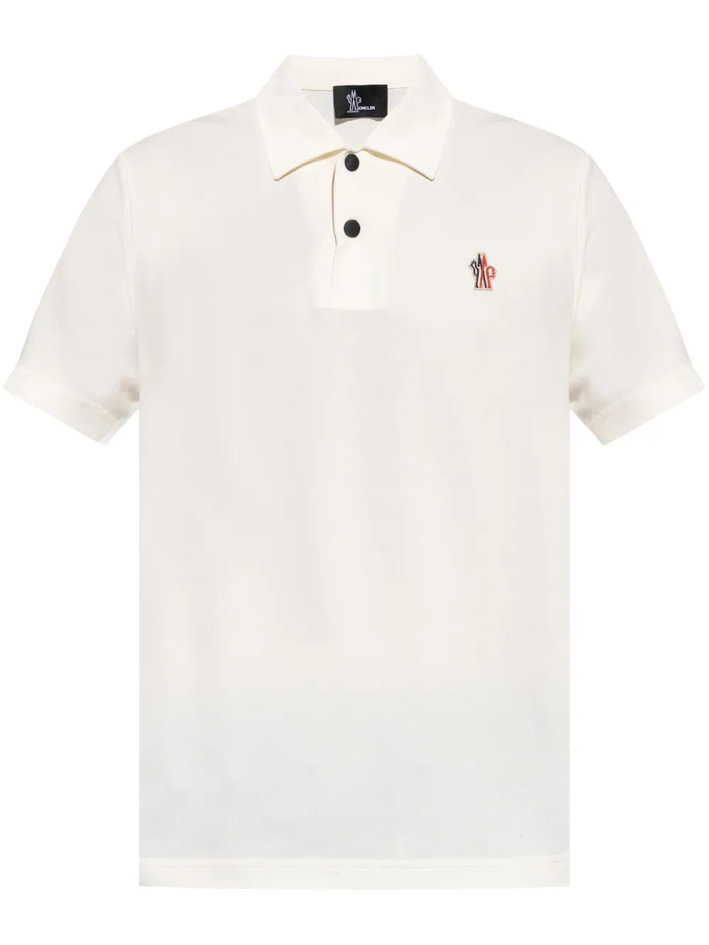 logo-patch polo shirt