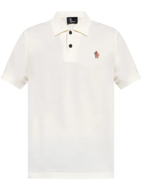 Moncler Grenoble logo-patch polo shirt