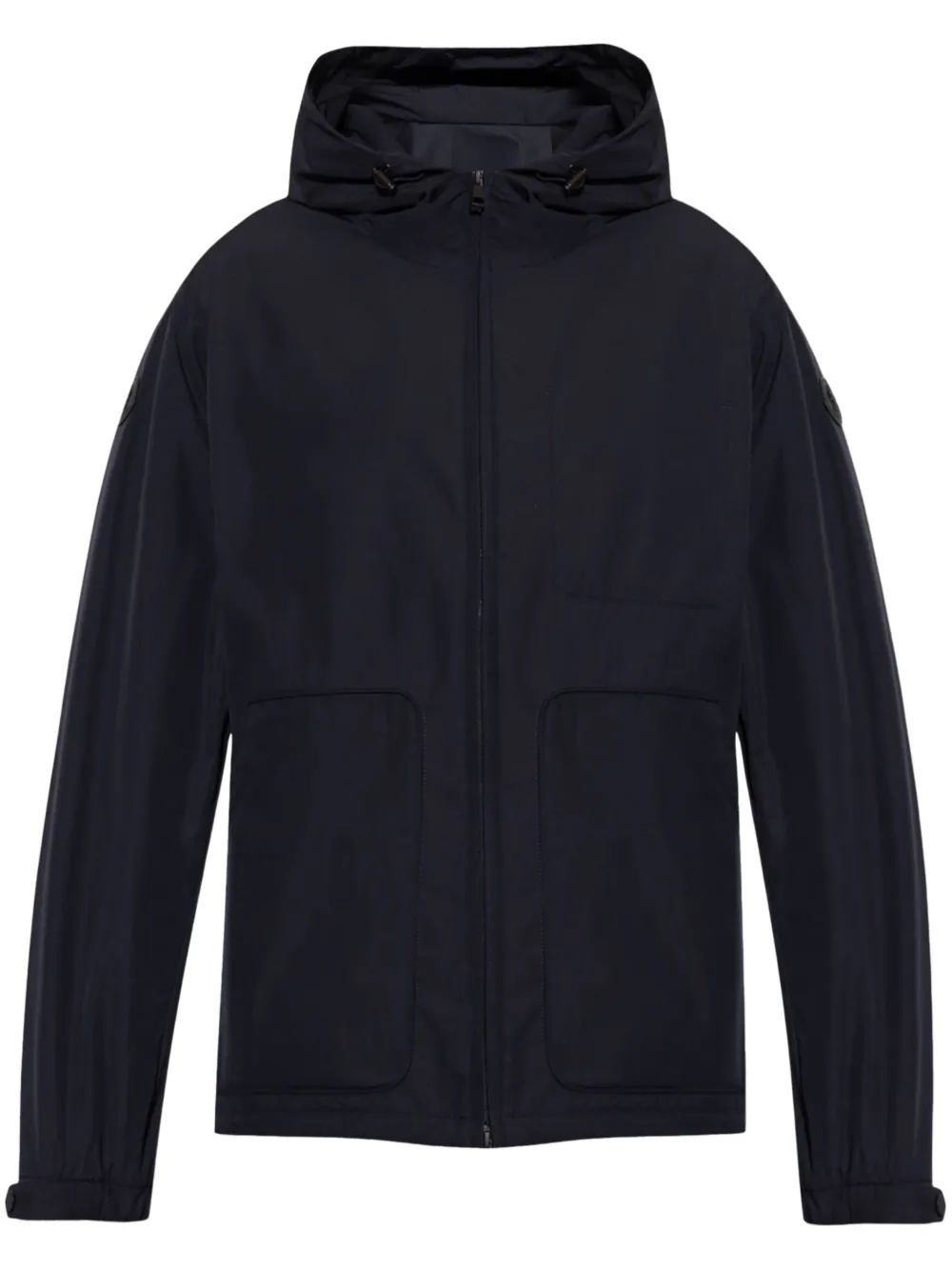 Moncler Jack met logo-applicatie Zwart