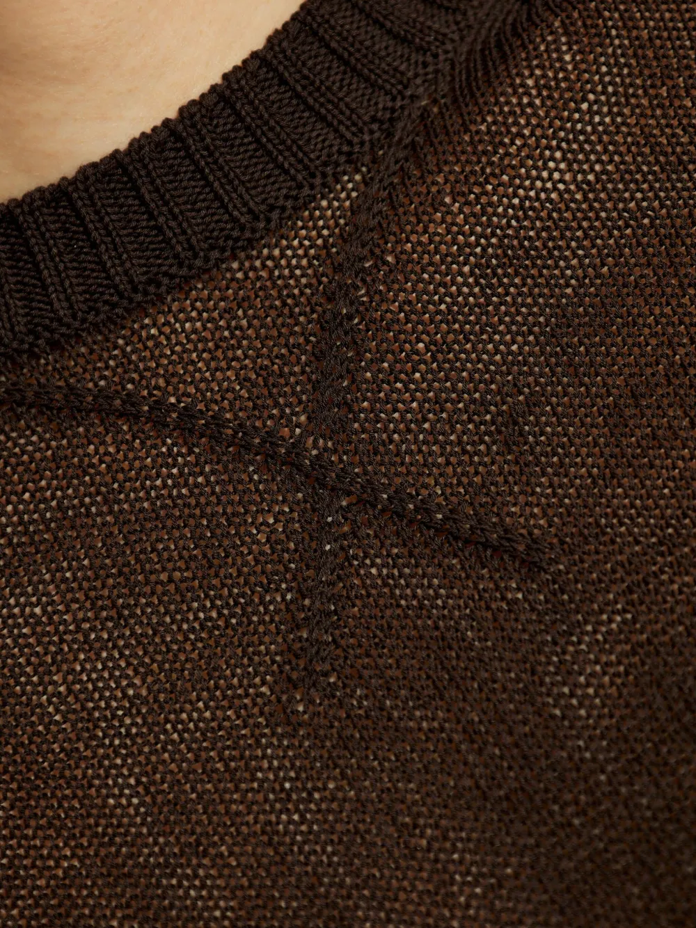Jil Sander T-shirt met ronde hals Bruin