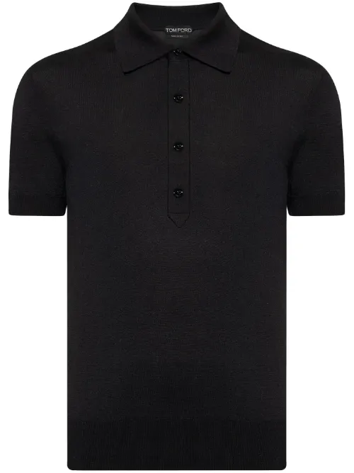 TOM FORD polo en soie - Noir - TOM FORD - Modalova