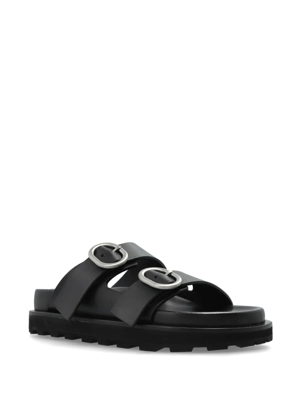 Jil Sander leather sandals Black