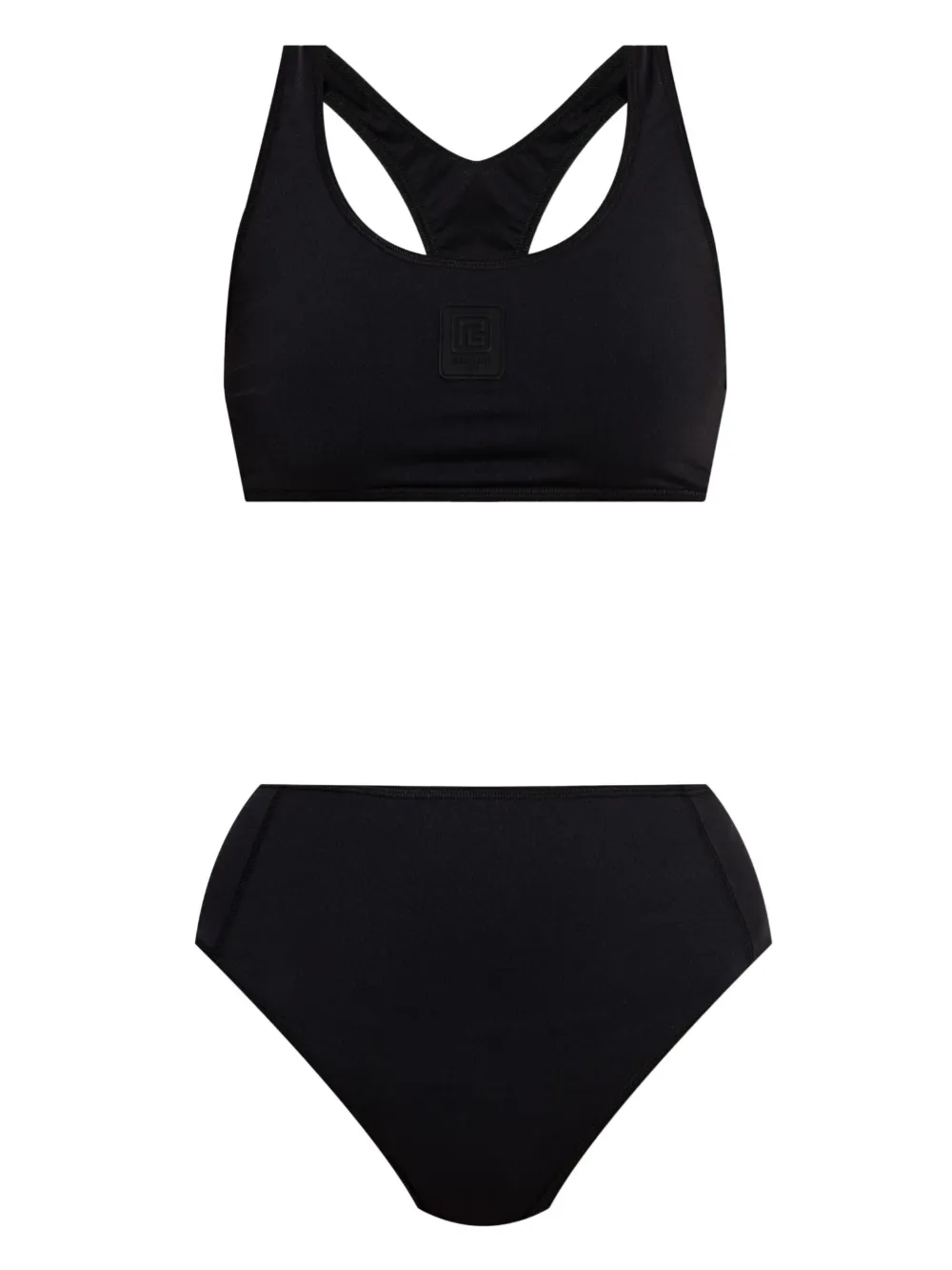 Balmain criss-cross back  bikini | Black | Image 1