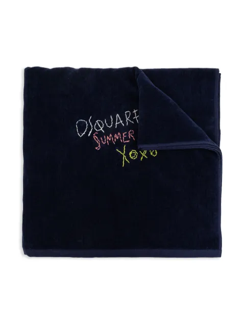 DSQUARED2 embroidered logo towel