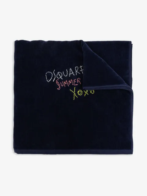 DSQUARED2 toalla con logo bordado