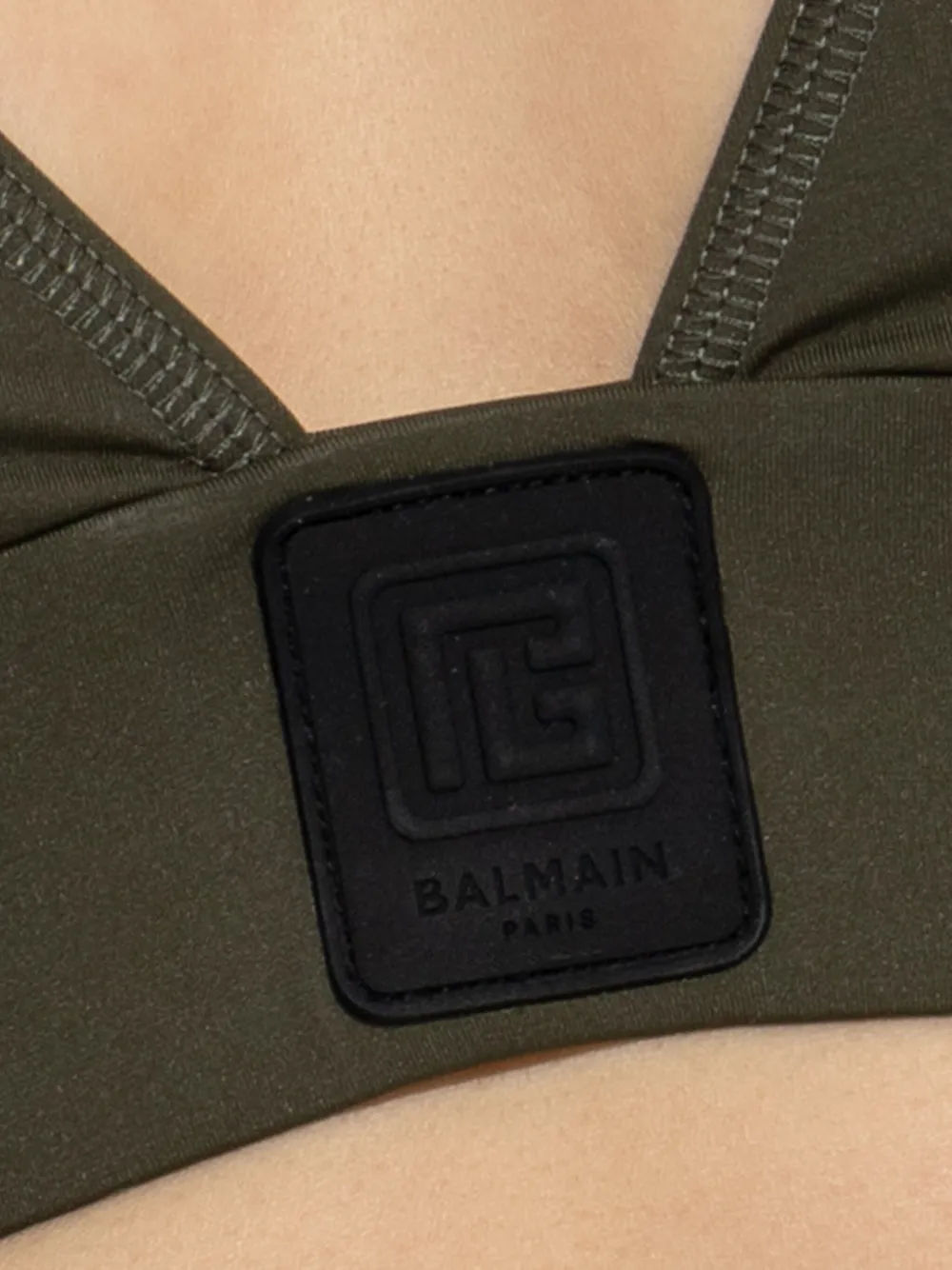 Balmain Bikini met logopatch Groen