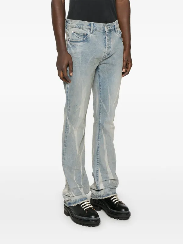 Purple Brand ダメージフレアジーンズ Purple Brand フレアジーンズ | ブルー | FARFETCH JP