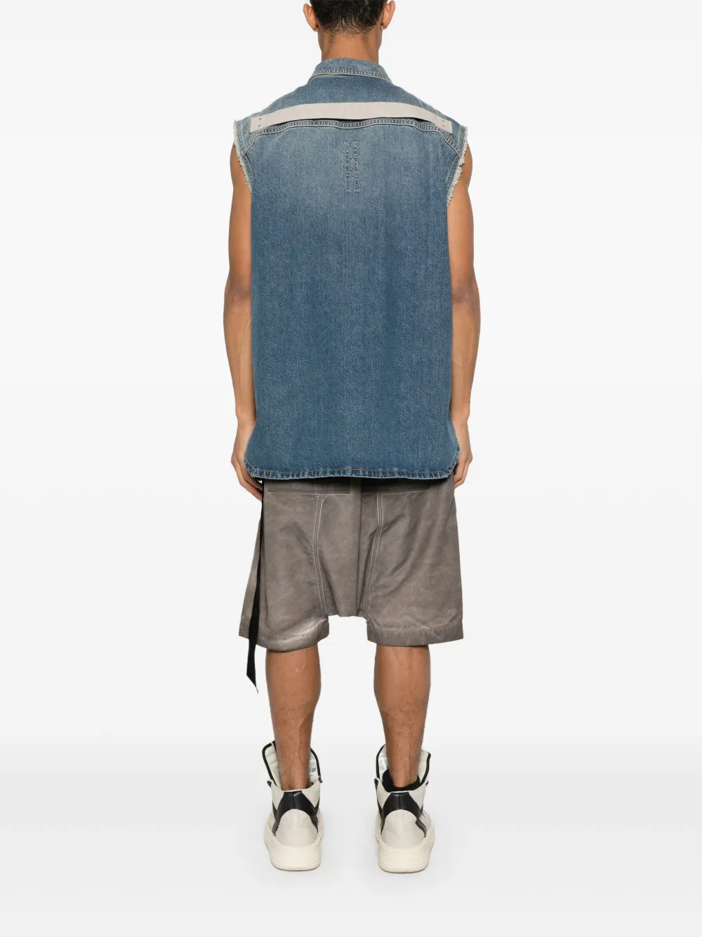 Rick Owens DRKSHDW SL Tommy Jumbo bodywarmer Blauw