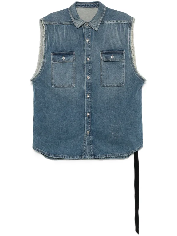 Rick Owens DRKSHDW SL Tommy Jumbo ベスト | ブルー | FARFETCH JP
